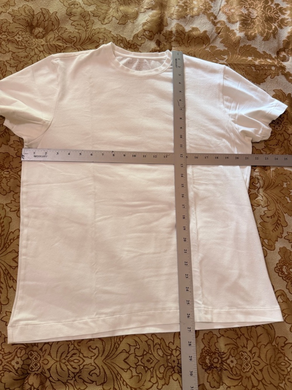 Banana Republic White Classic Stretch Crew Neck Short Sleeve Tee, Men’s Sz XL - Picture 2 of 13